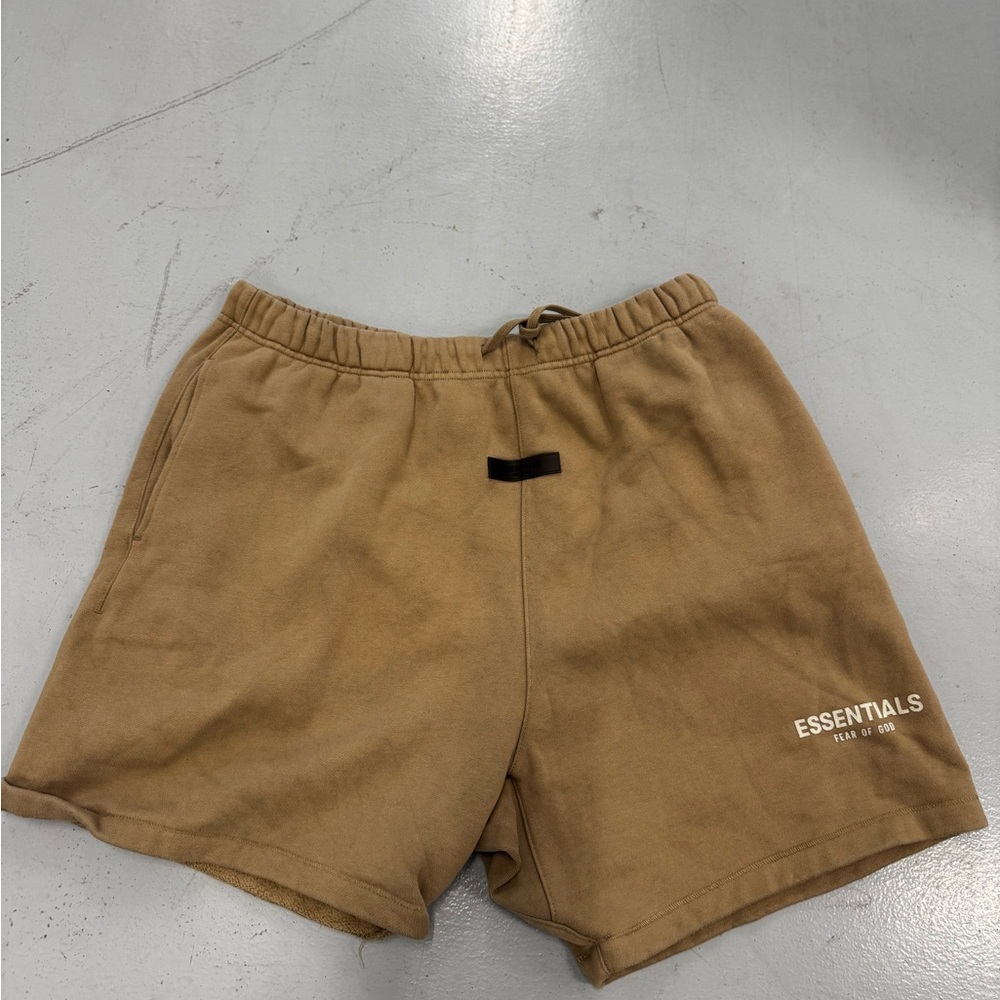 Essentials “FEAR OF GOD”  Brown Athletic Shorts for Men - Picture 4 of 4